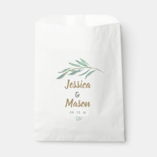 Rustic Greenery Wedding Favour Bag