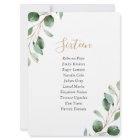 Rustic Greenery Wedding Table Plan Seating Cards