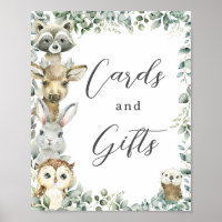 Rustic Greenery Woodland Animals Cards and Gifts