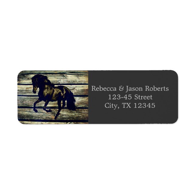 rustic grey barn wood western horse themed wedding (Front)