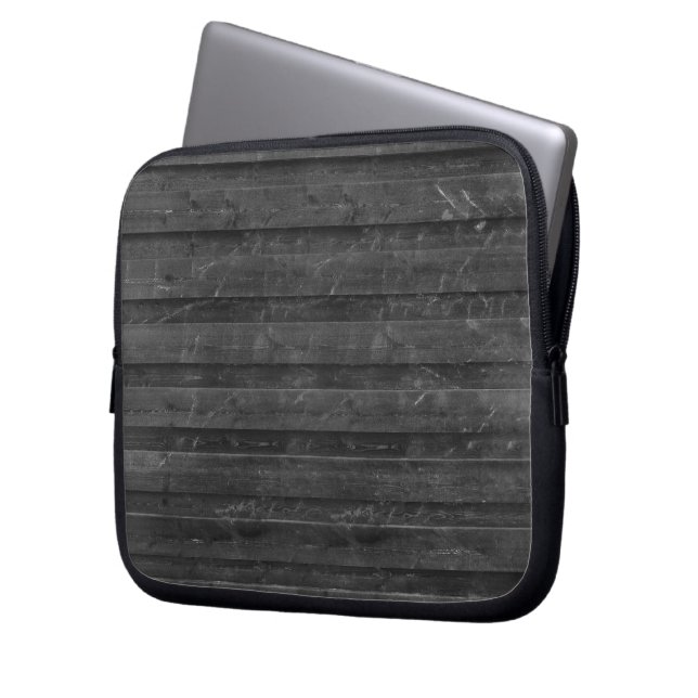 Rustic Grey Barnwood  Laptop Sleeve (Front Left)