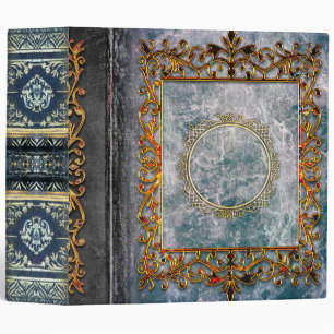 Rustic Grey Blue Celtic Ancient Tome Binder