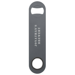 Rustic Grey Custom Quote Personalized Bar Key