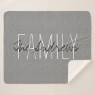 Rustic Grey Family Monogram