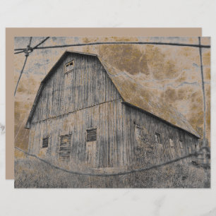 Rustic Grey Sepia Barn Vintage Texture