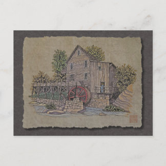 Rustic Gristmill Postcard