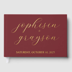 Rustic Guestbook • Modern Wedding Guest Book • Pho