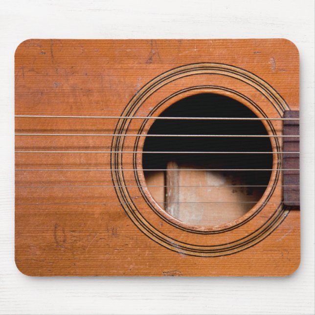 Rustic guitar mouse pad (Front)