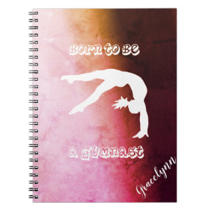 Rustic Gymnastics Spiral Photo Notebook