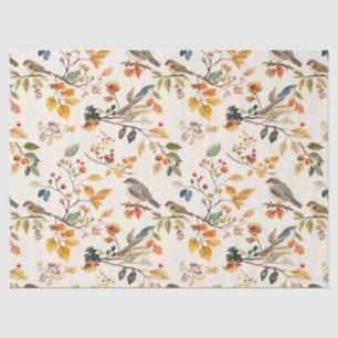 Rustic Halloween Fall Leaves Pumpkin Tissue Paper