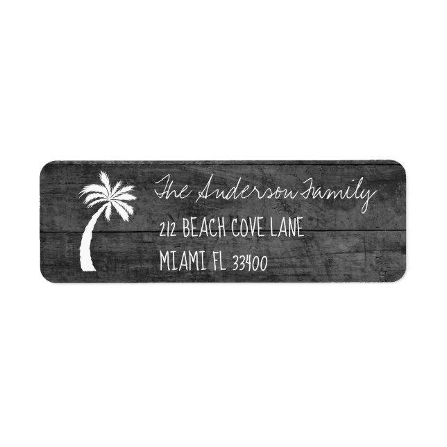Rustic Hand-drawn Palm Tree Handwriting Typography (Front)
