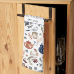 Rustic Hand Painted Country Kitchen Monogram Tea Kitchen Towel<br><div class="desc">Commemorative tea towels are ideal for creating keepsakes or celebrating special events. Perfect gift for newlyweds. Add your custom wording to this design by using the "Edit this design template" boxes on the right hand side of the item, or click the blue "Customize it" button to arrange the text, change...</div>