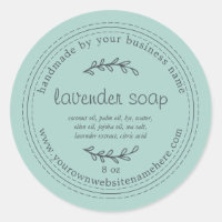 Rustic Handmade Lavender Soap Blue