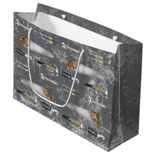 Rustic Handyman Tools Large Gift Bag