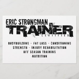 Rustic hardcore white and black flyer