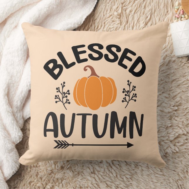 Rustic Harvest Home Decor Throw Pillow (Blanket)