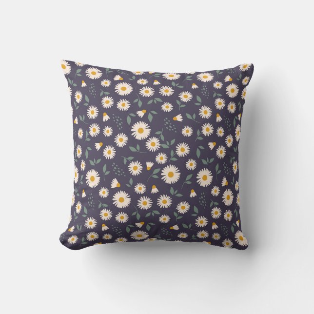 Rustic Harvest Wreath Throw Pillow (Front)