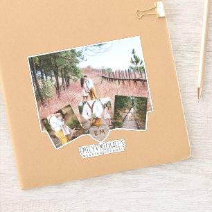 Rustic Heart Monogram Photos Wedding Bridal Shower