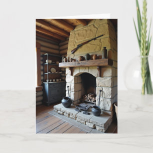 Rustic Hearth Christmas Card