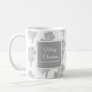 Rustic holiday christmas pinecones stylish chic coffee mug