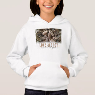 Rustic Holiday Love and Joy Pine Cone