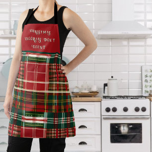 Rustic Holiday Plaid  Apron