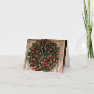 Rustic Holiday Welcome Card