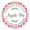 Rustic Homemade Baked Goods Apple Pie Red Check