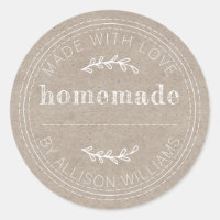 Rustic Homemade Baked Goods Jam Can Kraft Paper