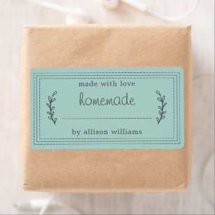 Rustic Homemade Baked Goods Jam Canning Blue Label