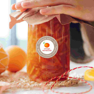 Rustic Homemade with Love    Orange Marmlade Label