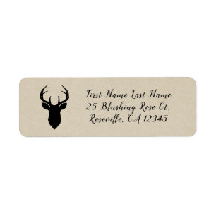 Rustic Homme Femme Doe Deer Black Birch Mariage