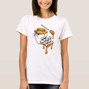 Rustic Honey Jar & Honeycomb – Golden Farmhouse  T-Shirt