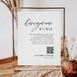 Rustic Honeymoon Fund QR Wishing Well Sign<br><div class="desc">Say "I do" to a modern wedding! Planning a wedding? You'll need modern calligraphy wedding day signs, wedding table decorations, and minimalist Calligraphy WeddingRustic Honeymoon Fund QR Wishing Well Sign. We offer modern calligraphy styles for all your needs. Order on Zazzle and I'll help you create your personalized design on...</div>