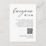 Rustic Honeymoon Wish QR Wishing Well Enclosure Card<br><div class="desc">Say "I do" to a modern wedding! Planning a wedding? You'll need modern calligraphy wedding day signs, wedding table decorations, and minimalist Calligraphy WeddingRustic Honeymoon Fund QR Wishing Well Cards. We offer modern calligraphy styles for all your needs. Order on Zazzle and I'll help you create your personalized design on...</div>