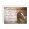 Rustic Horse Barn Wood Wedding Invitations