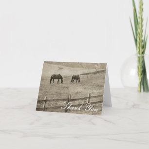 Rustic Horse Farm Thank You