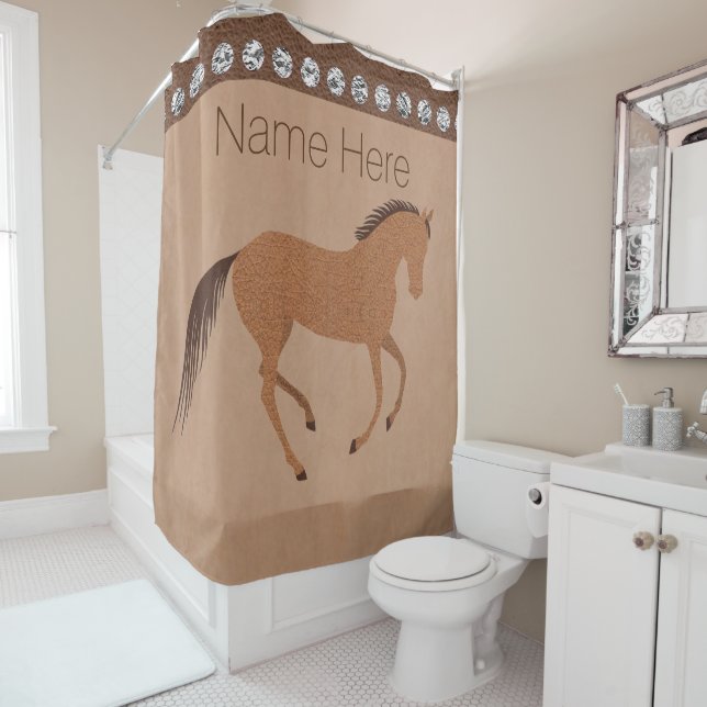 Rustic Horse Faux Leather Bath And Home Silver (In Situ)