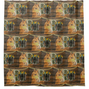 Rustic Horse Sunflowers Wagon Wheel Cowboy Boots