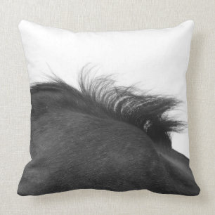 Rustic horse throw pillow