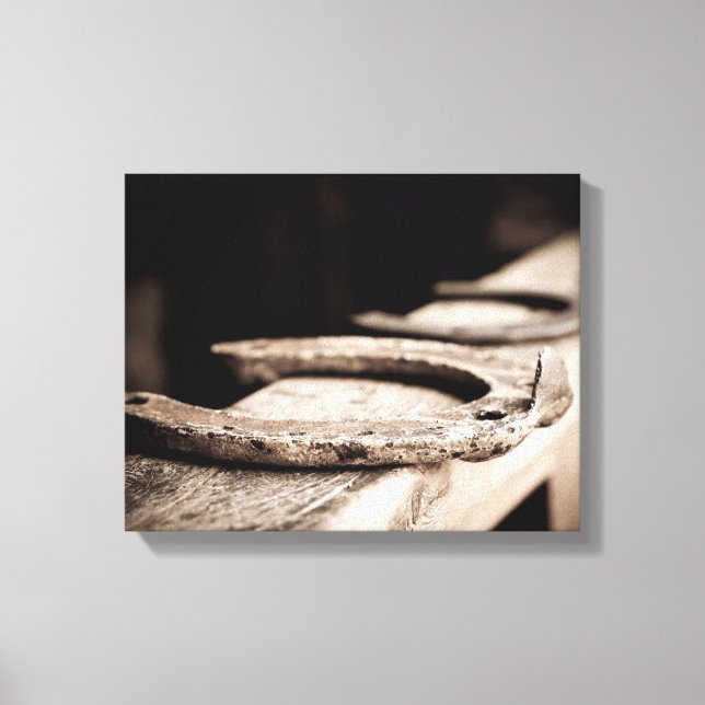 Rustic Horseshoe Canvas Print (Front)