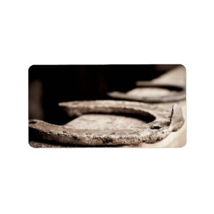 Rustic Horseshoe Label