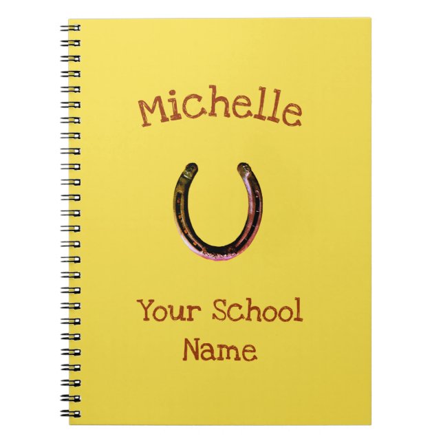 Rustic Horseshoe Notebook (Front)