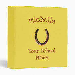 Rustic Horseshoe Western Theme Binder