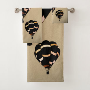 Rustic Hot Air Balloons Bath Towel Set
