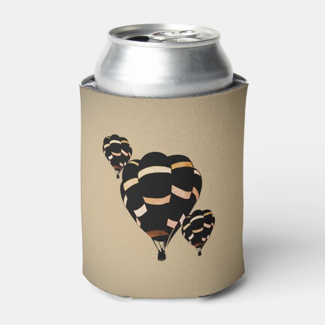 Rustic Hot Air Balloons Can Cooler (Can Front)