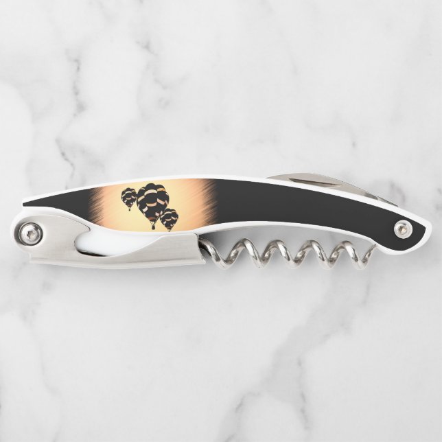 Rustic Hot Air Balloons Corkscrew (Front)