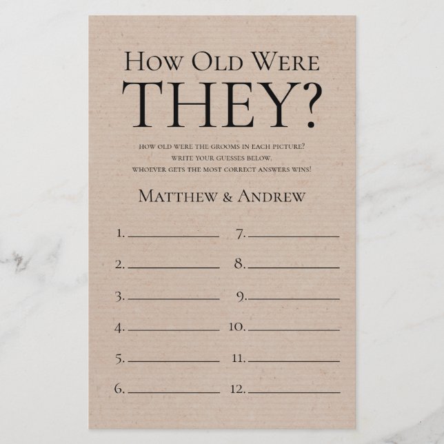 Rustic How Old Were They LGBTQ (Front)