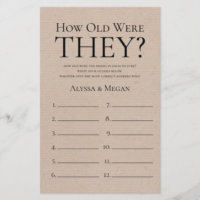 Rustic How Old Were They LGBTQ (Front)