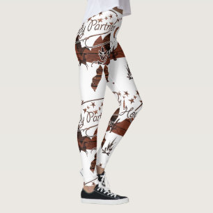 Rustic Howdy Partner Cowboy Leggings